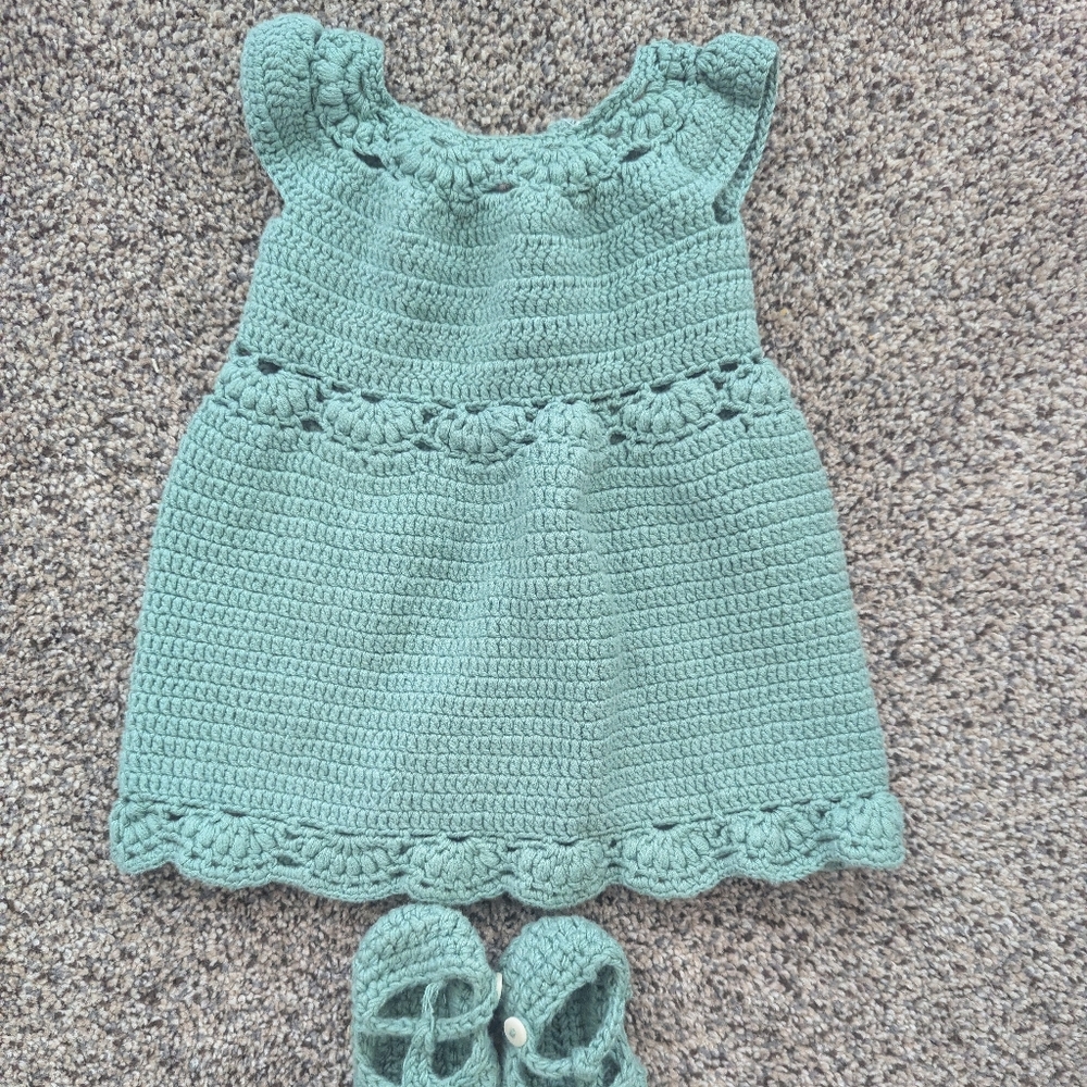 Kate Quinn With Love From Africa Crochet Dress and Booties